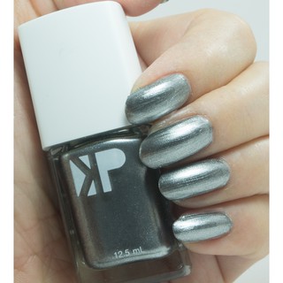 KP Premium Nail Polish | Pearlescent | Sleeky Graphite (P003) | ยาทาเล็บเกรดพรีเมี่ยมสีมุก | สีเทากลาง |