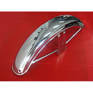 YAMAHA RX100 RX125 FRONT FENDER "CHROME" // บังโคลนหน้า เหล็กชุบโครเมี่ยม