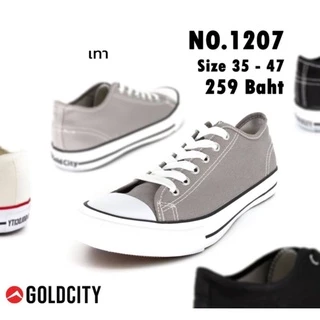 🔥Hot item🔥 ส่งไว!!! ราคาถูกที่สุด!!! ของแท้ 💯%!!! GoldCity รุ่น 1207 รองเท้าผ้าใบ U.S.ไซส์ : 38 - 45