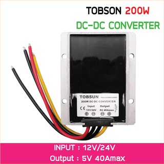 12-24V to 5V 40A 200W สวิทช์ชิ่งป้ายไฟวิ่งสำหรับรถยนต์ DC to DC Converter Regulator Car Led Display Power Supply