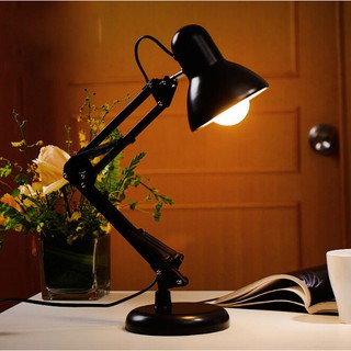 โคมไฟตั้งโต๊ะ โคมไฟอ่านหนังสือ ปรับระดับได้รอบทิศทาง Table Reading Lamp Adjustable E27 MAX 60W