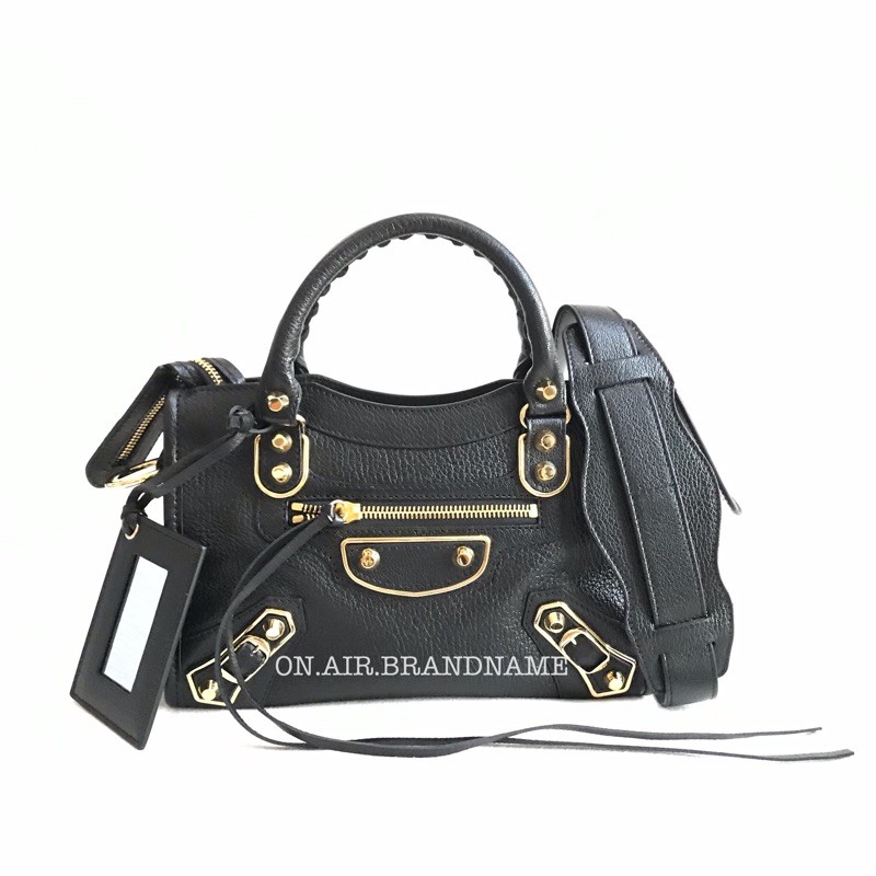 balenciaga mini city edge black