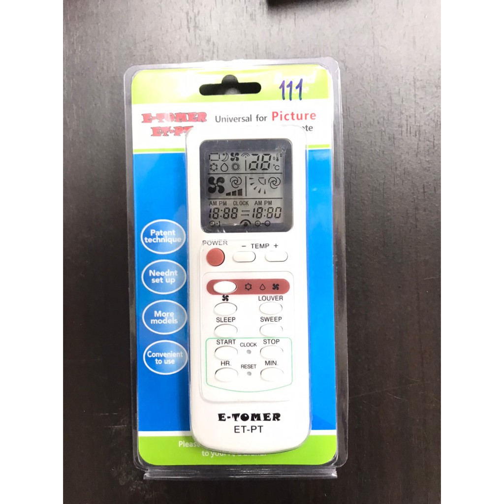 รีโมทแอร์แคเรีย Carrier รุ่นET-PT ใช้ได้กับทุกรุ่นที่มีในรูป (ไม่ต้องตั้งค่า)
