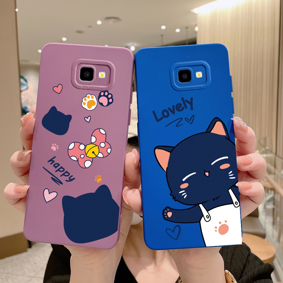 Samsung Galaxy J4 Plus J7 Prime เคส Klein สีฟ้า การ์ตูนน่ารัก ทาสี เคสโทรศัพท์กันกระแทก TPU ซิลิโคนน