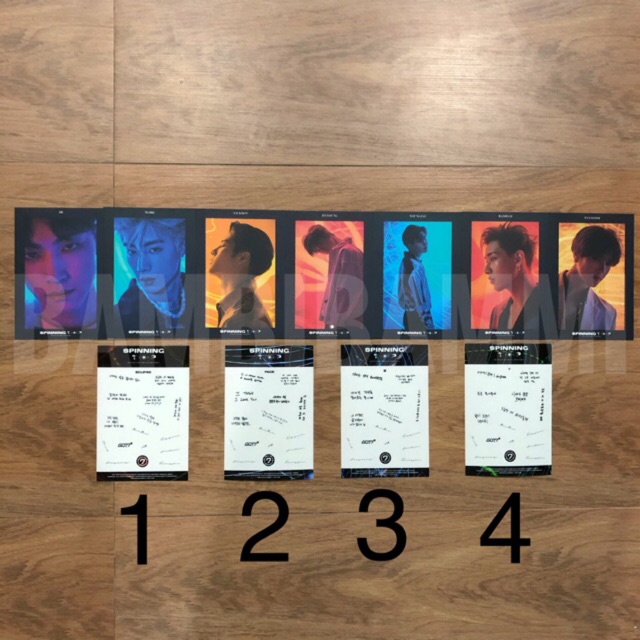 (GOT7) Special card ของแถมรอบพรีออเดอร์ อัลบั้ม Spinning Top