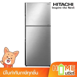 HITACHI ตู้เย็น 2ประตู ขนาด 348ลิตร 12.3คิว สีชิลเวอร์ รุ่น R-VX350PF BSL (19473)