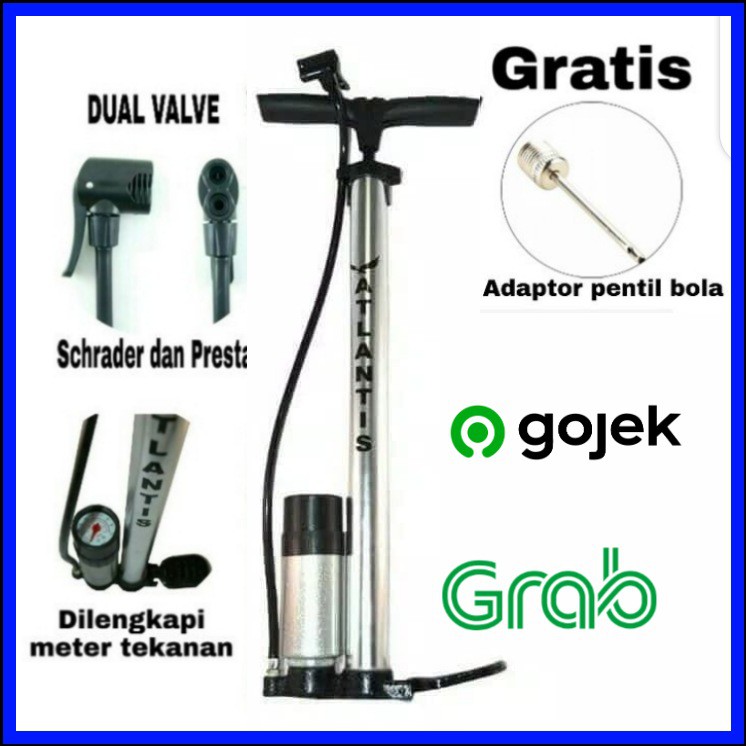 ATLANTIS Alloy Bicycle Pump Motorcycle Tyre Pump Car Bicycle Etc