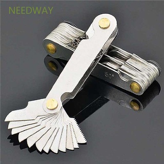 NEEDWAY Tools 60 Degree Metric Screw Thread Gauge Silver Stainless Steel Measuring Plug Pitch Gage/Multicolor