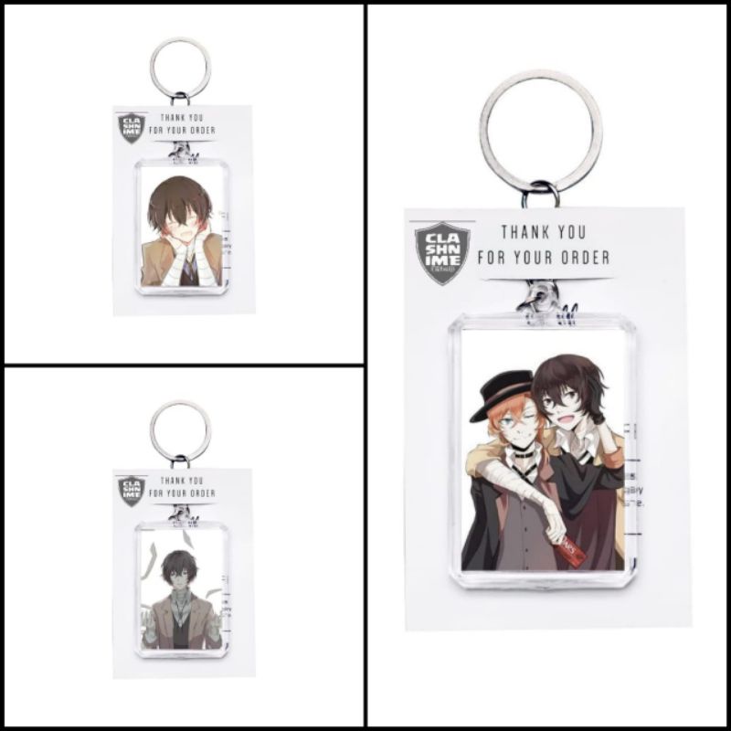 พวงกุญแจ GANTUNGAN Ganci อะนิเมะ Bungou stray Dogs