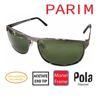 แว่น Fashion Polarized Sunglasses PARIM เลนส์ตัดแสงสะท้อน ทรง Classic กรอบเต็ม Monel ทนทาน ปลายขาแว่น Acetate เหนียว