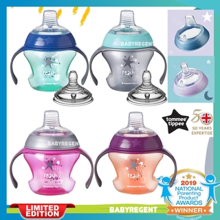 ถ้วยหัดดื่ม แก้วหัดดื่ม Tommee Tippee First Sips Transition Cup, BPA-Free, ขนาด 5Oz (150ml) 4+ Months