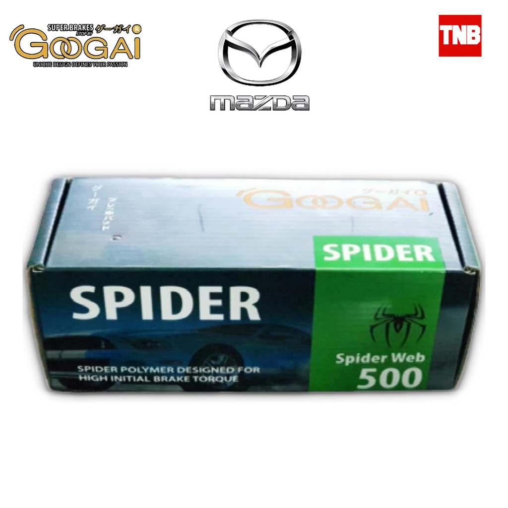 GOOGAI (กูไก) ผ้าเบรค Mazda 2 3 skyactiv BT-50 PRO CX3 CX5 ดิสเบรค Spider KIRIN