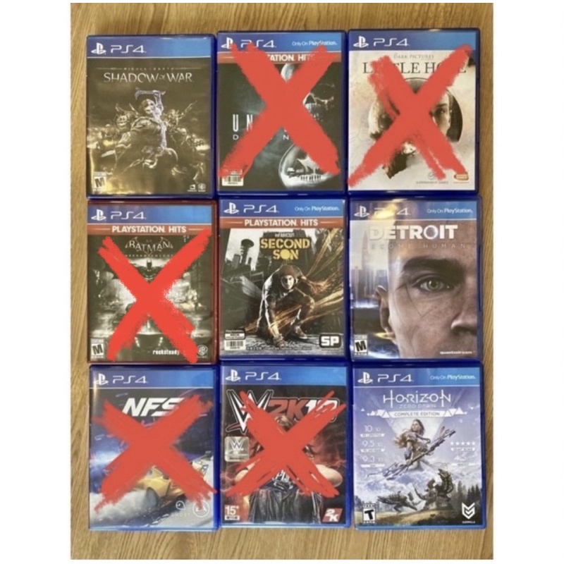 แผ่นเกมส์ PS4 มือสอง !! (หลายเกมส์)