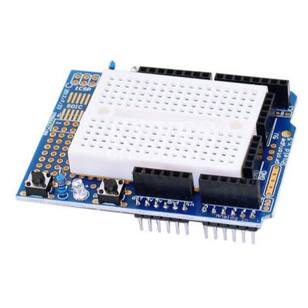 บอร์ด ทดลอง Arduino UNO Proto Shield prototype expansion board with mini breadboard based For ARDUIN