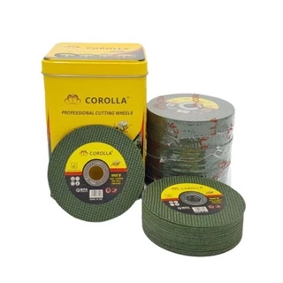 100pcs ใบตัดเหล็ก ตัดสเตนเลส 4นิ้ว JYHและCOROLLA (107 mm) ใบตัดเหล็ก