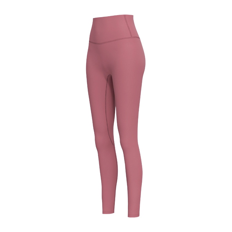 Womens High-waist Fitness Legging Yoga Pants - Pink Peach Marble main image 1