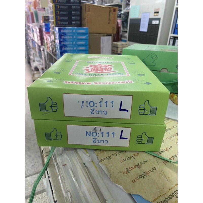 ถุงมือผ้าขาว วอร์ม พาเหรด 5/12 ชิ้น จราจร พร้อมส่ง มีเก็บปลายทาง ออกใบเสร็จได้ COD US.Station - รูปที่ 2