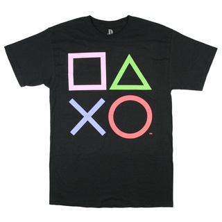 [100% Cotton] ลดกระหน่ํา เสื้อยืด พิมพ์ลายโลโก้ PlayStation JDcgfe80JAombo49 สไตล์คลาสสิก สําหรับผู้ชาย