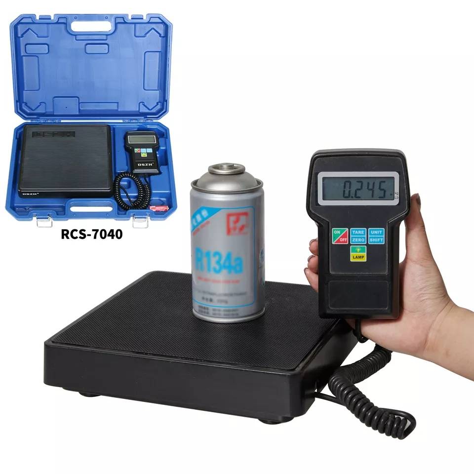 DSZH RCS-7040 เครื่องชั่งน้ำยาแอร์ Digital Refrigerant Scale ดิจิตอล 0-100Kgs ของแท้ สินค้าพร้อมส่ง