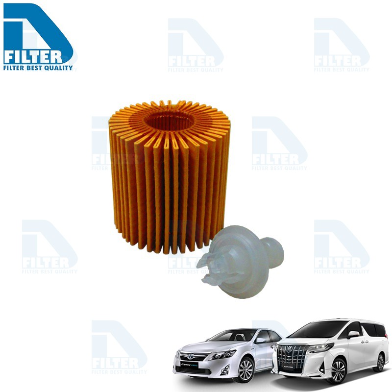 กรองน้ำมันเครื่อง Toyota โตโยต้า Camry 2012-19,Alphard,Vellfire 2015-19,Lexus By D Filter (DO250)
