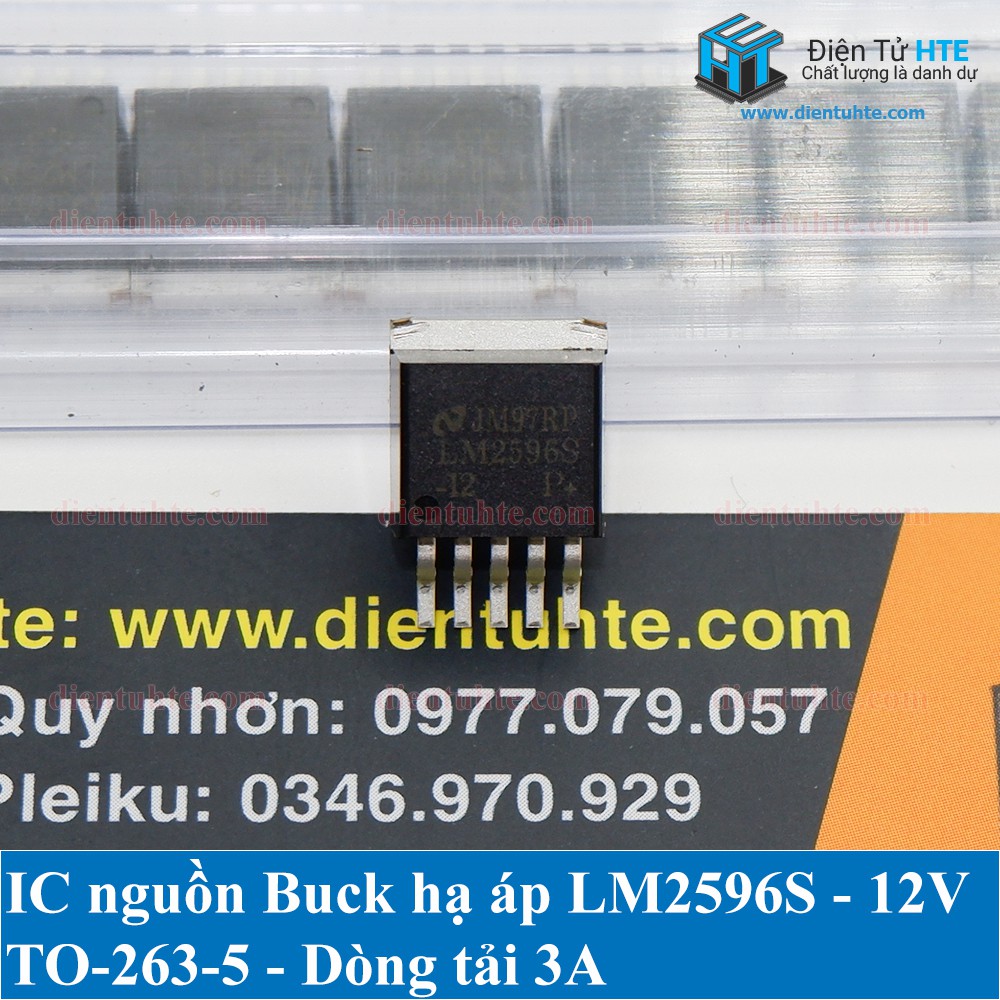 Combo 2 แหล่งชีพจรแรงดันต่ํา IC Buck LM2596S 3.3V 5.0V 12V ADJ 3A SMD TO263-5 [HTE Quy Nhon CN2]