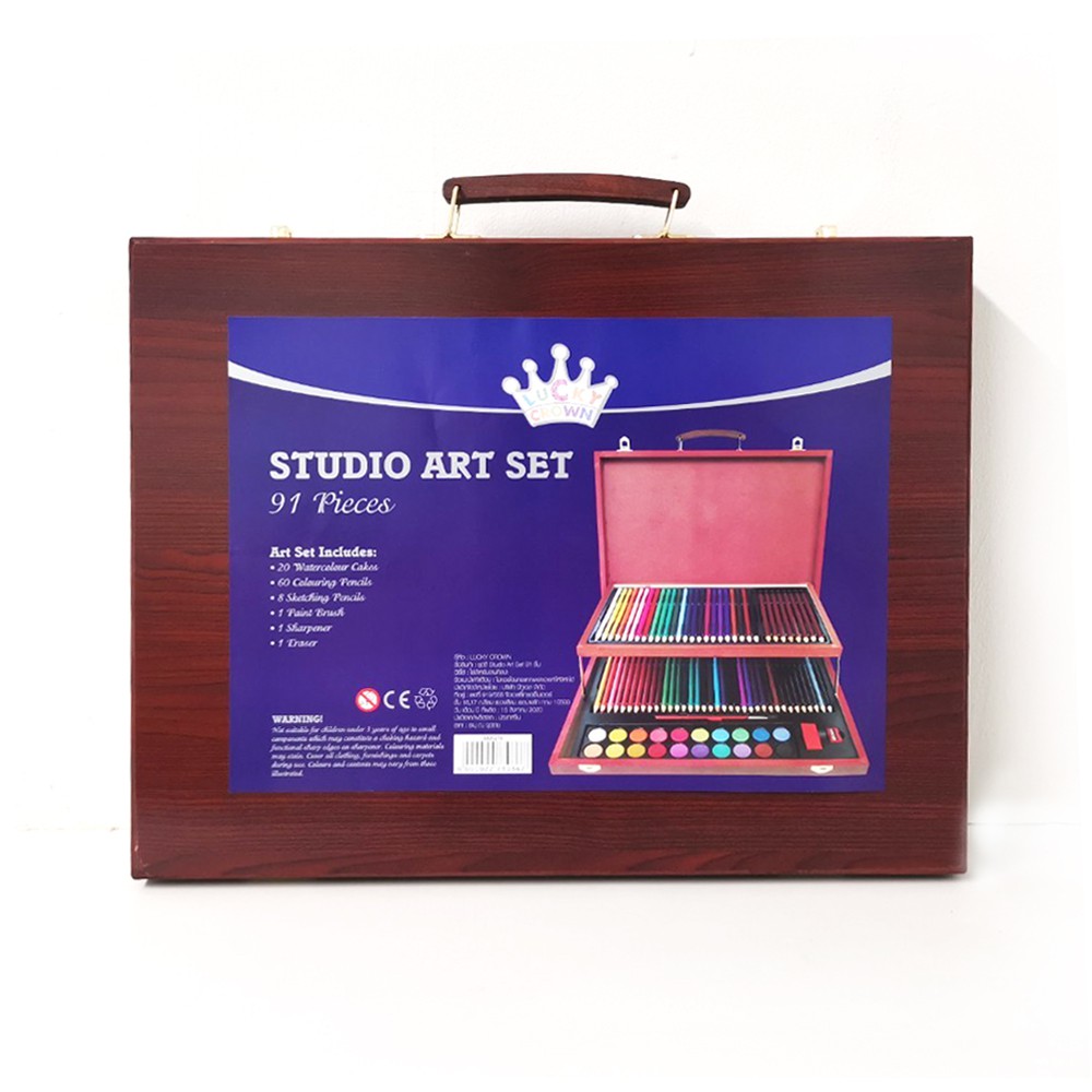 ชุดกระเป๋าสี Mixed Media Art Set 91 ชิ้น