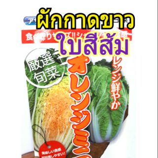 (แบ่งขาย)ผักกาดขาวใบส้ม 5เมล็ด
