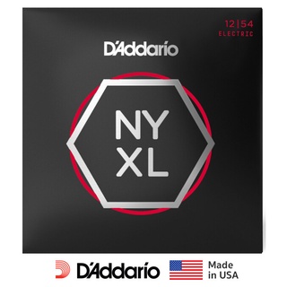 DAddario® สายกีตาร์ไฟฟ้า เบอร์ 12 วัสดุนิกเกิล รุ่น NYXL1254 Heavy, 12-54) ** Made in USA **