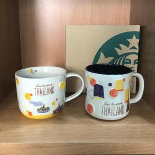 Starbucks แก้ว Mug ลอยกระทงปี 2015 ขนาด 16oz. ขายเป็นคู่