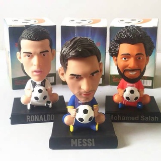 ที่วางมือถือ นักฟุตบอลหัวเด้ง วางหน้ารถ ตุ๊กตาตั้งโชว์ Ronaldo, Messi, Mohamed Salah พร้อมส่ง