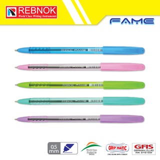 REBNOK ปากกาลูกลื่นเจล FAME สีหวาน (BALL PENS FAME S) 1 กล่อง