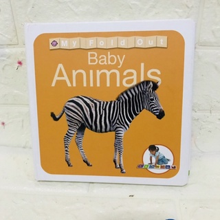 My Fold Out Baby Animals (board book )