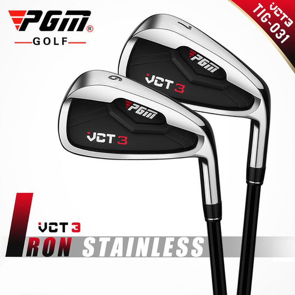 ไม้กอล์ฟ PGM TiG031 VCT3 Golf Club ผู้ชายเบอร์. สนามกอล์ฟ เหล็กกล้าไร้สนิม 7 สโมสร #5 # 6 # 7 # 8 # 