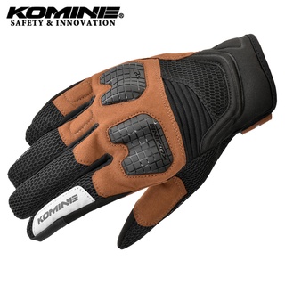 มาใหม่ KOMINE GK250 3D ถุงมือตาข่าย ป้องกันหน้าจอสัมผัส ถุงมือมอเตอร์ไซค์ KOMINE