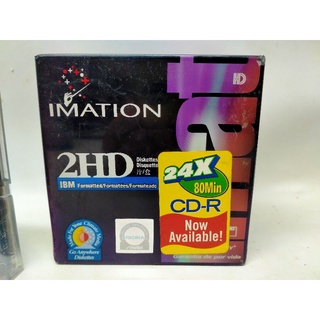 Imation 2HD จาก IBM แผ่นดิส 1.44  หรือ Floppy Disk 1.44 2HD แท้ IBM Format 1 กล่อง มี10แผ่น