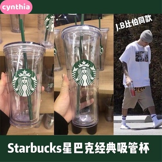 ถ้วยพลาสติกใสขนาด 473มล./ 710มล. Starbucks Cynthia