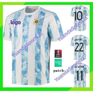 เสื้อกีฬาแขนสั้น ลายทีมชาติฟุตบอล Argentina 2021-22 ไซซ์ S-4XL 20 21