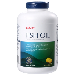 GNC Deep Sea Fish Oil Omega 3 Soft Capsule 360Capsules ทะเลน้ำลึก น้ำมันปลา แคปซูลนิ่ม รสมะนาว โอเมก้า 3
