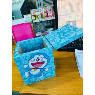 โดเรม่อนกระปุกออมสินกล่องไม้​กล่องTIPBOXกล่องเก็บของโดเรม่อนน่ารัก​(doraemon)​🌠🌠มาพร้อมตัวล๊อคกุญแจ แบบเปิดและปิดฝา