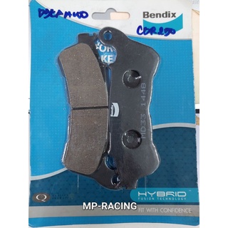 ผ้าเบรคมอเตอร์ไซค์ Bendix แท้ MD33-MD42 ใส่ Forza300 (หน้า-หลัง), CBR250, TNT300(หลัง)