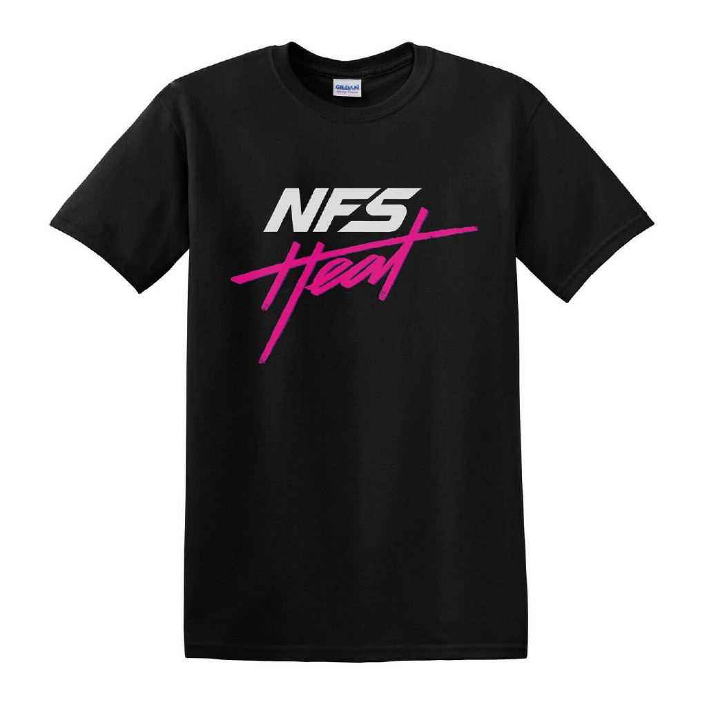 เสื้อยืด Nfs Heat Shirt Need For Speed Video Game สีดําขนาดพลัสไซส์สําหรับแข่งรถ