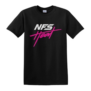 เสื้อยืดผ้าฝ้ายเสื้อยืด Nfs Heat Shirt Need For Speed Video Game สีดําขนาดพลัสไซส์สําหรับแข่งรถL XL  XXL 3XL