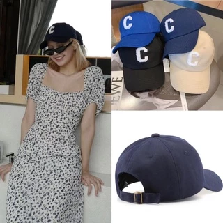 150 หมวกแก๊ปเบสบอลปักลายตัวอักษร C แบบ Lisa ใส่ เหมาะสำหรับผู้ชายและผู้หญิง พร้อมส่งไทยใส่กล้อง