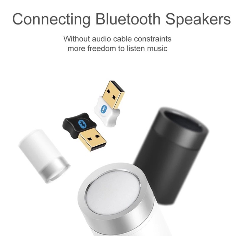 บลูทูธอะแดปเตอร์USB Bluetooth 5.0 DongleสำหรับPCคอมพิวเตอร์ลำโพงไร้สาย10เมตรช่วง