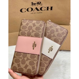 New in! 💋ได้ไปไม่ผิดหวังแน่นอนจร้าา💋 COACH ACCORDION ZIP WALLET ((31546))