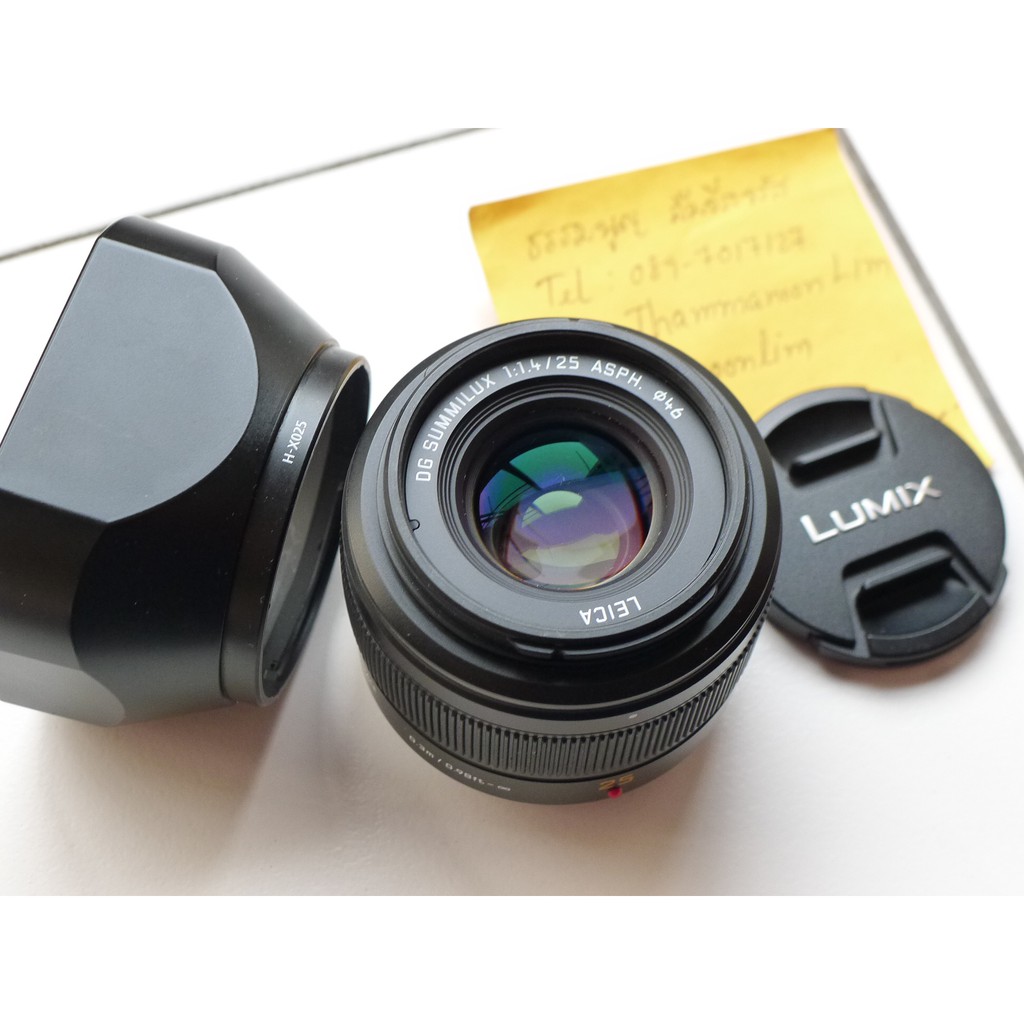 ขาย lens Pana Leica 25mm f1.4 สภาพดี