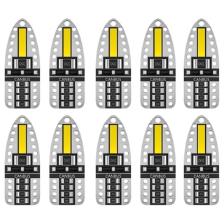 Edb* หลอดไฟอ่านหนังสือ LED T10 W5W สําหรับภายในรถยนต์ 10 ชิ้น