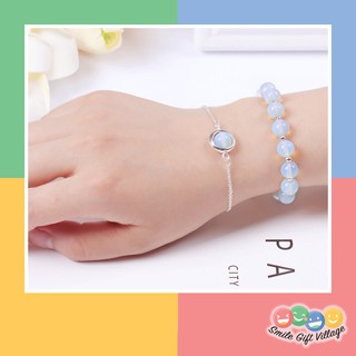 กำไลหิน สร้อยข้อมือหินโอปอล OPAL 💧 เสริมพลังความสำเร็จ ความรัก ความสุข หินนำโชค หินธรรมชาติแท้