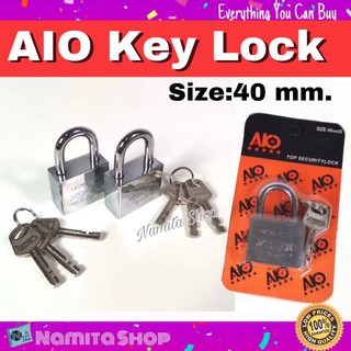 AIO Key lock กุญแจ แม่กุญแจ ล็อคอเนกประสงค์ สแตนเลส ไซด์ 40 mm.