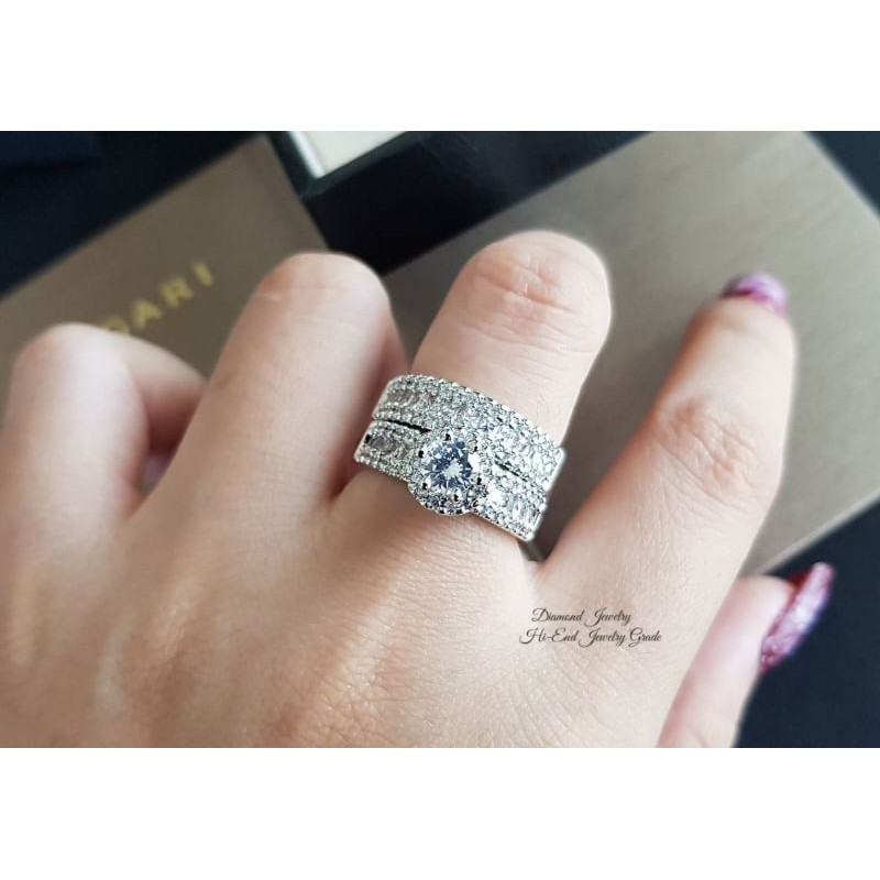 แหวนเพชร CZ แท้ แหวนแฟชั่น งานเกรดจิวเวลรี่ RS-688